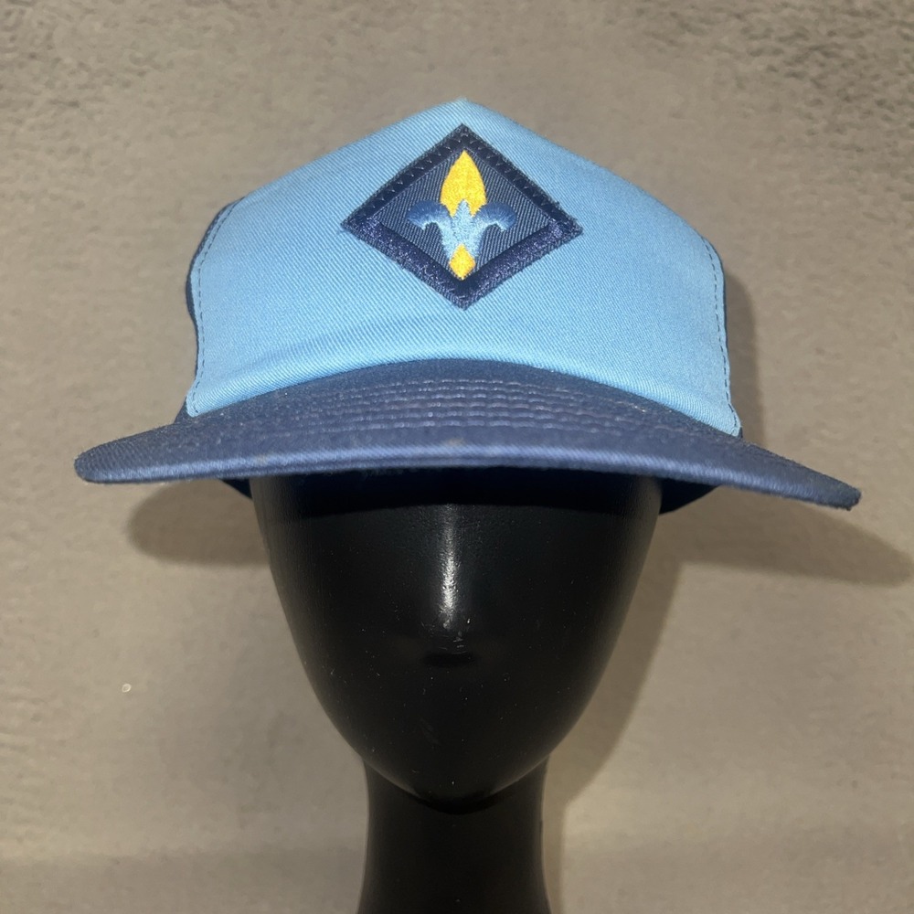 NWOT Boy Scouts of America Webelos Youth Cap BSA Patch Snapback Hat Made USA VTG